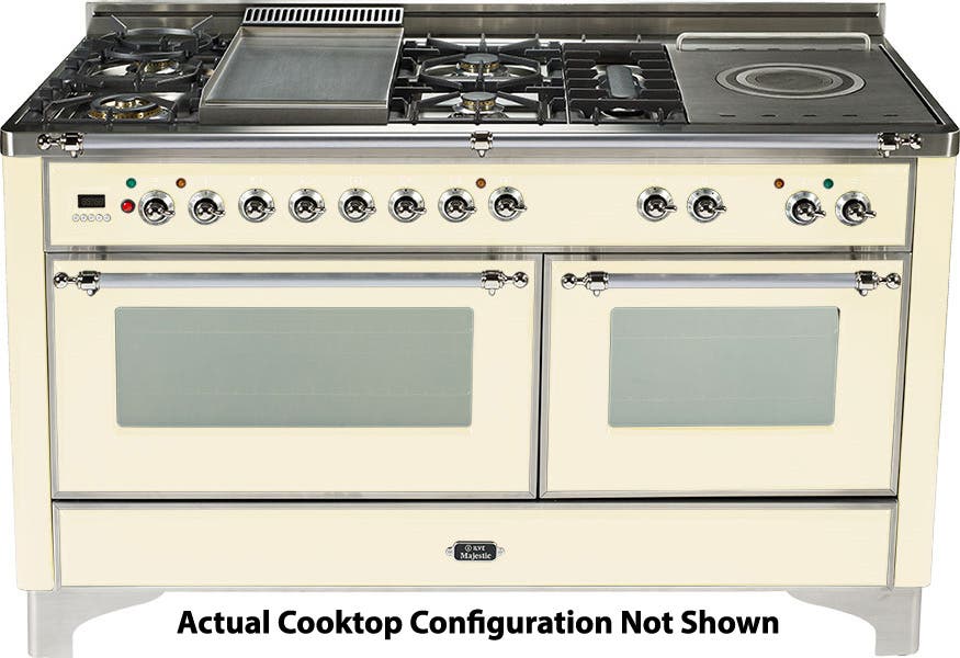 Ilve UM150FDMPAX Antique White with Chrome Trim