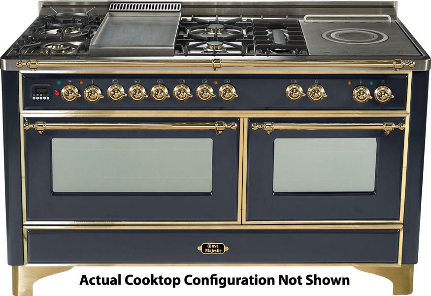 Ilve UM150FDMPM Matte Graphite with Brass Trim