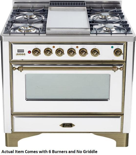 Ilve UM906DMPBY True White with Oiled Bronze Trim