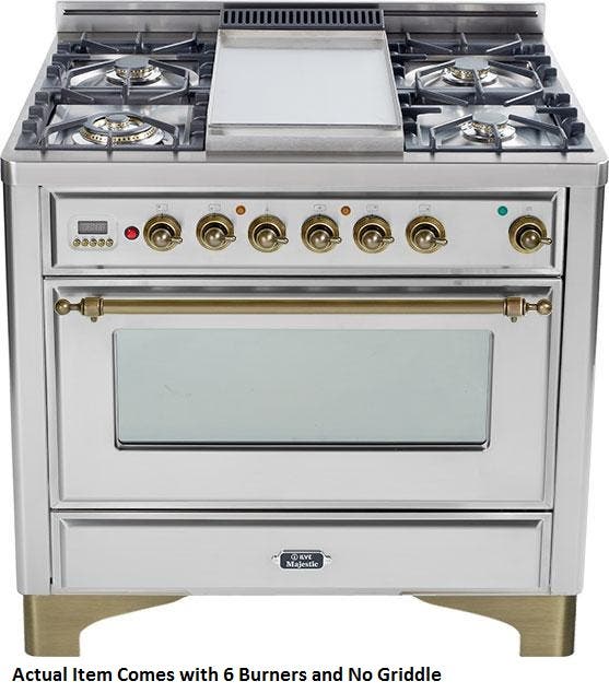 Ilve UM906DMPIY Stainless Steel with Oiled Bronze Trim