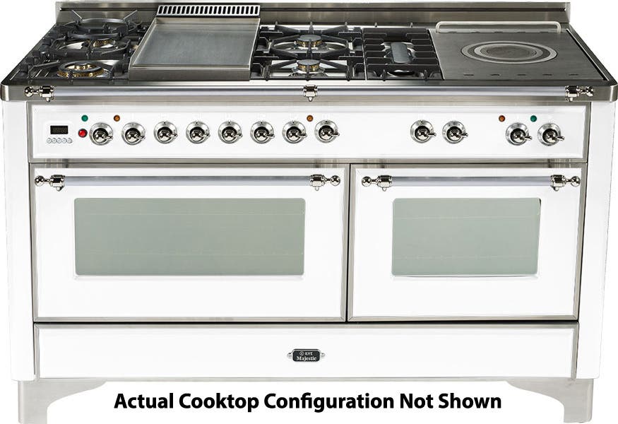 Ilve UM150SDMPBX True White with Chrome Trim