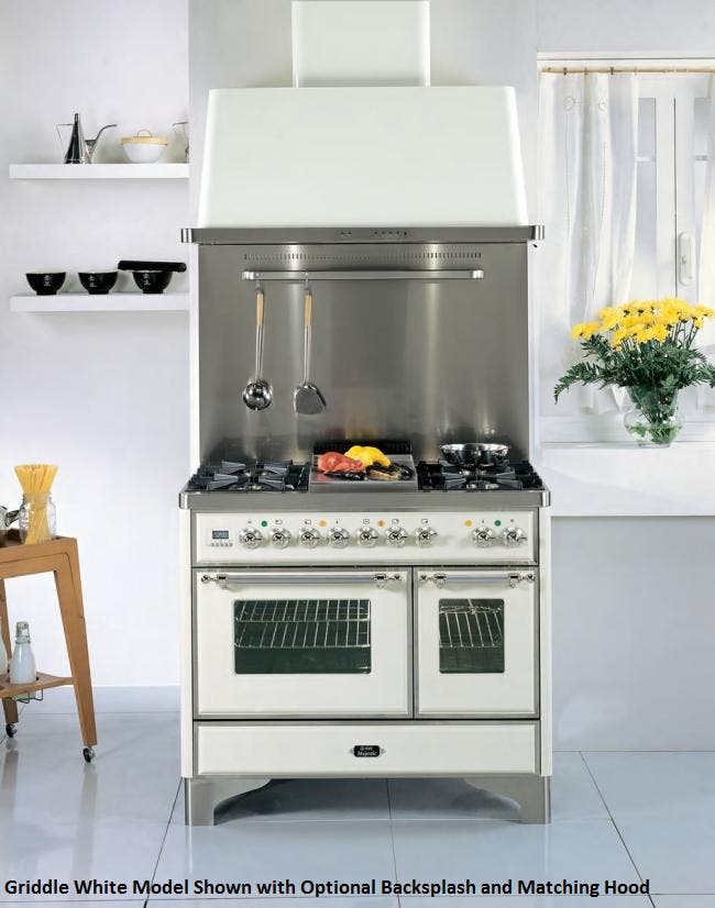 Ilve UMD1006DMPI Stainless Steel with Brass Trim