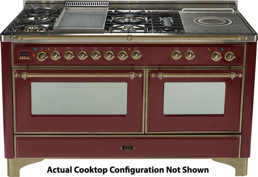 Ilve UM150SDMPRBY Burgundy with Oiled Bronze Trim