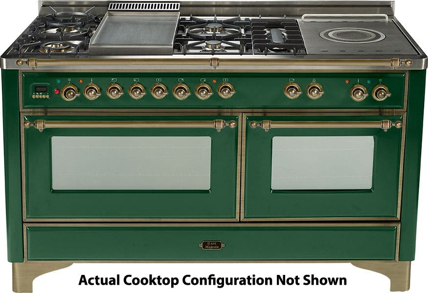 Ilve UM150SDMPVSY Emerald Green with Oiled Bronze Trim