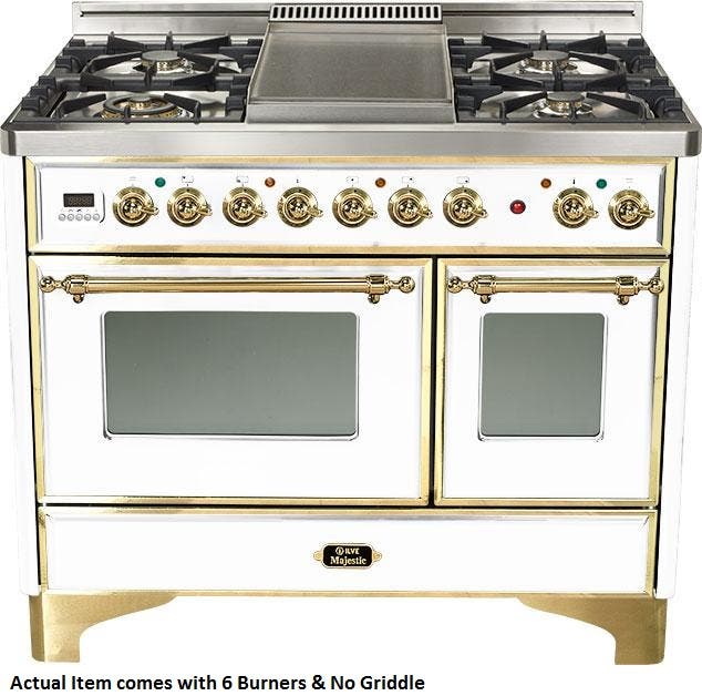 Ilve UMD1006DMPB True White with Brass Trim