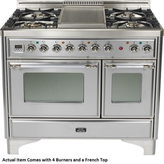 Ilve UMD100SDMPIX Stainless Steel with Chrome Trim