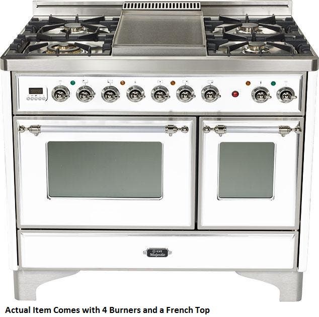 Ilve UMD100SDMPBX True White with Chrome Trim