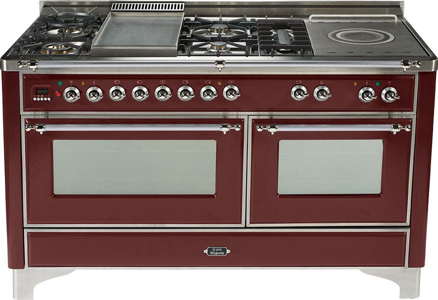 Ilve UM150FSDMPRBX Burgundy with Chrome Trim