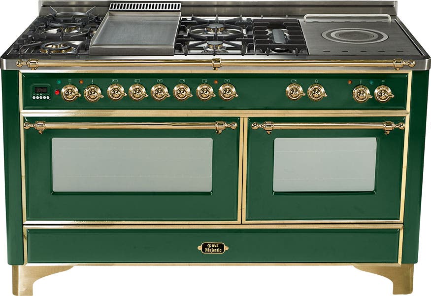 Ilve UM150FSDMPVS Emerald Green with Brass Trim