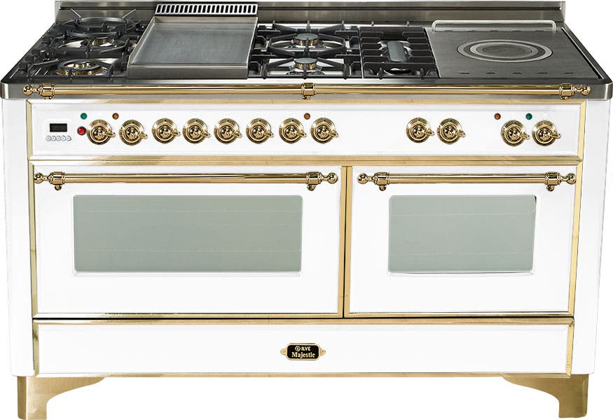 Ilve UM150FSDMPB True White with Brass Trim