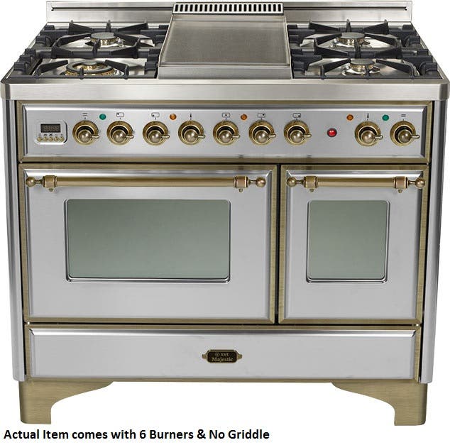 Ilve UMD1006DMPIY Stainless Steel with Oiled Bronze Trim