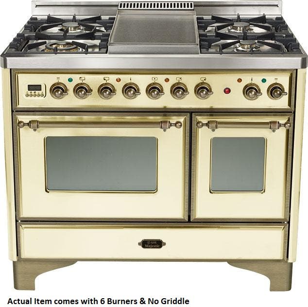Ilve UMD1006DMPAY Antique White with Oiled Bronze Trim