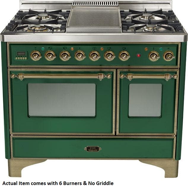 Ilve UMD1006DMPVSY Emerald Green with Oiled Bronze Trim