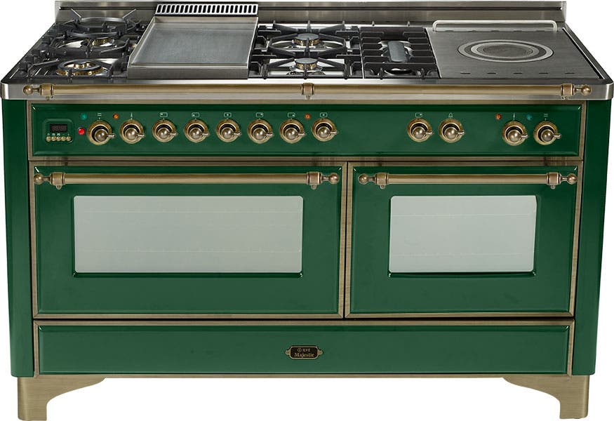 Ilve UM150FSDMPVSY Emerald Green with Oiled Bronze Trim