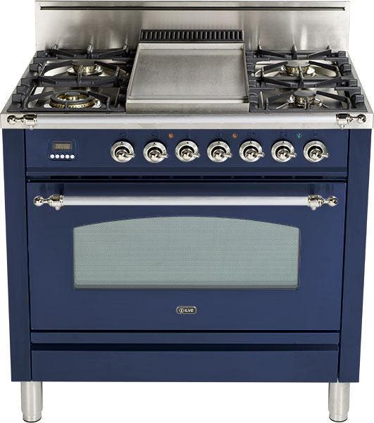 Ilve UPN90FDVGGBLY Midnight Blue