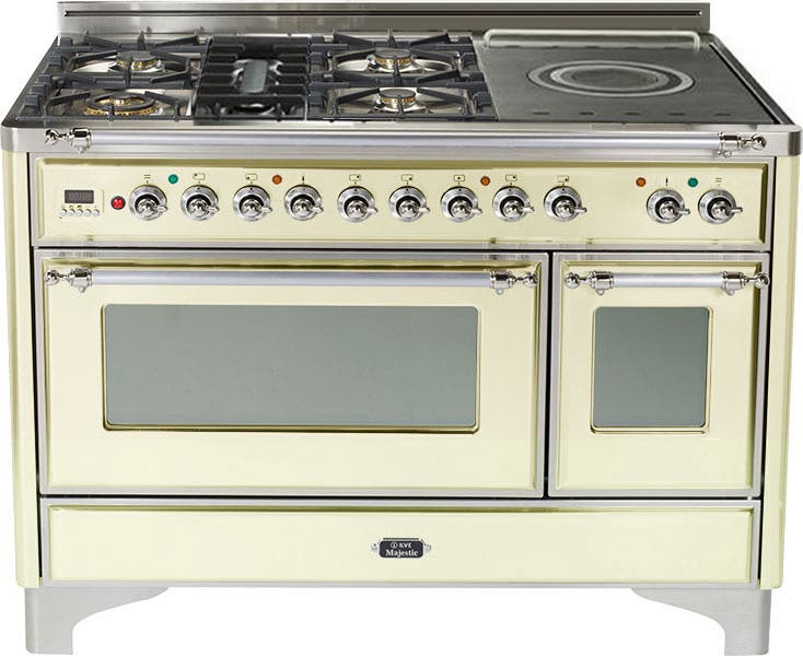 Ilve UM120SDMPAX Antique White with Chrome Trim