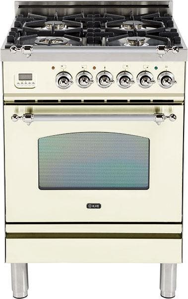 Ilve UPN60DVGGIXS00231 24" Natural Gas Range 4 Burners