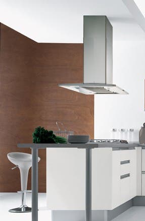Faber DIAMIS36SS 36" Diamante Isola Island Chimney Hood