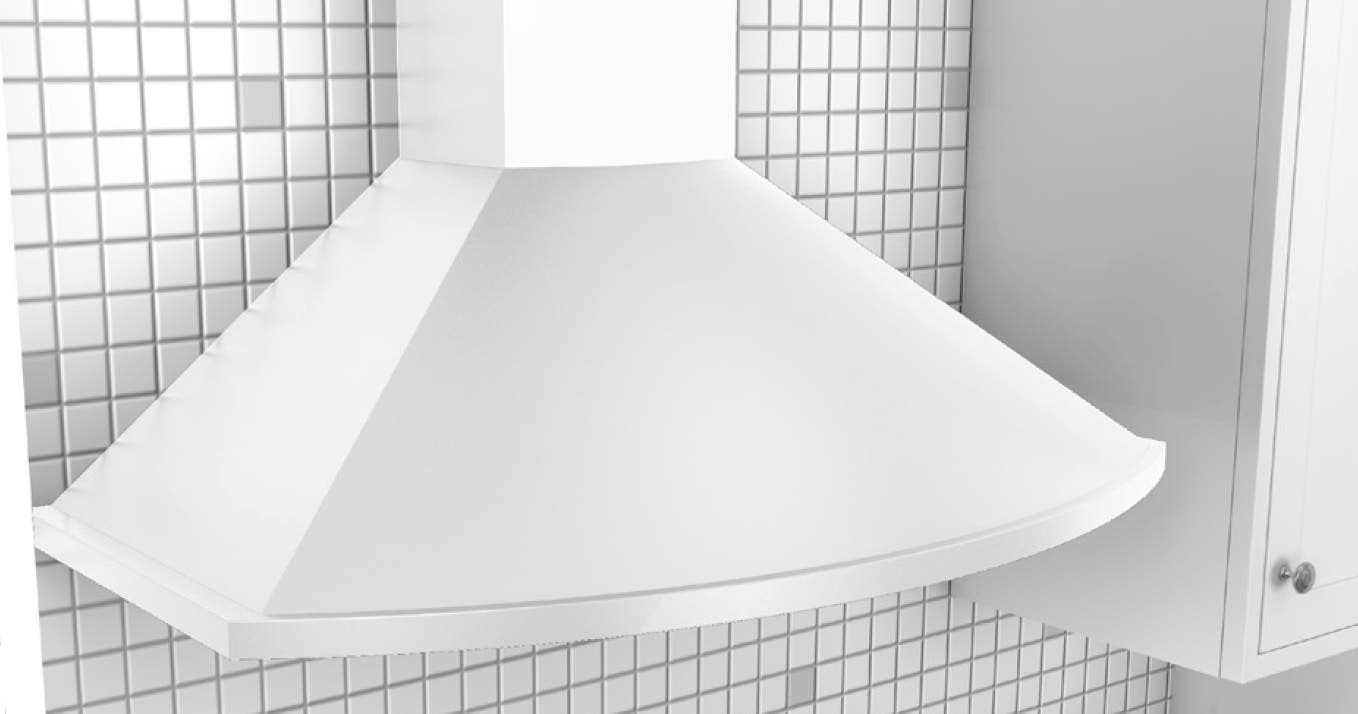 Zephyr ZSAM90CW Powder-Coated White