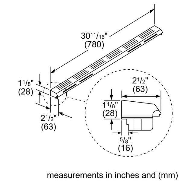 Bosch HDZIT301 Island Trim Kit