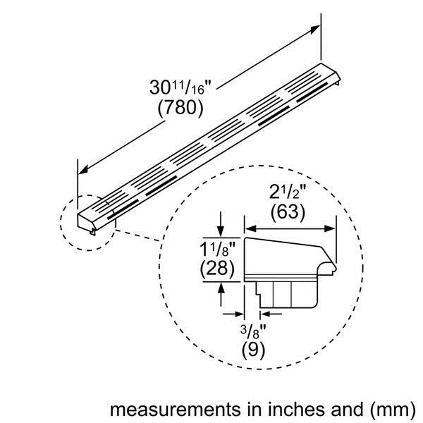Bosch HGZIT301 Island Trim