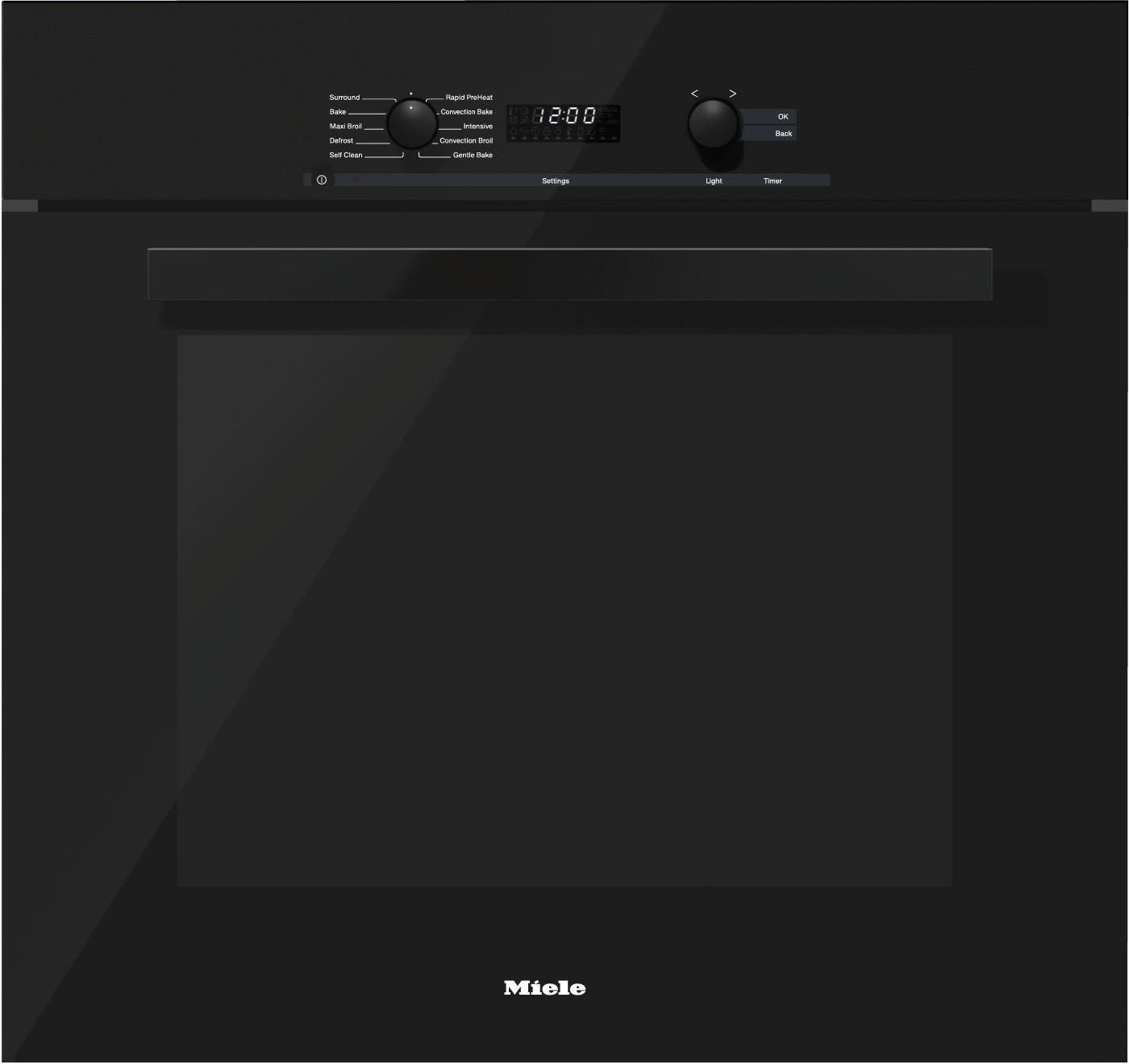 Miele H6280BPOB Obsidian Black, PureLine Handle