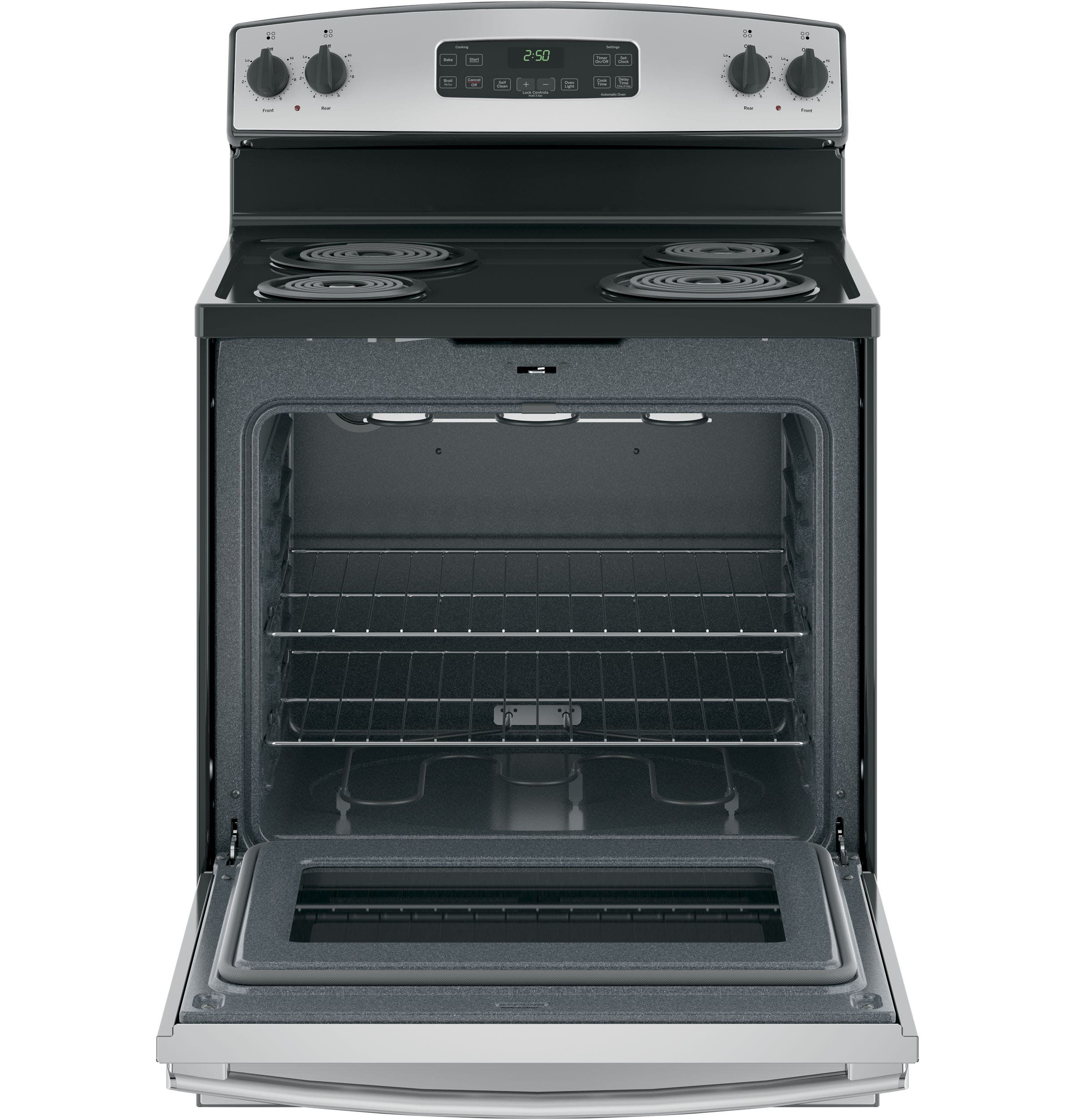 GE JB250RKSS Stainless Steel/black