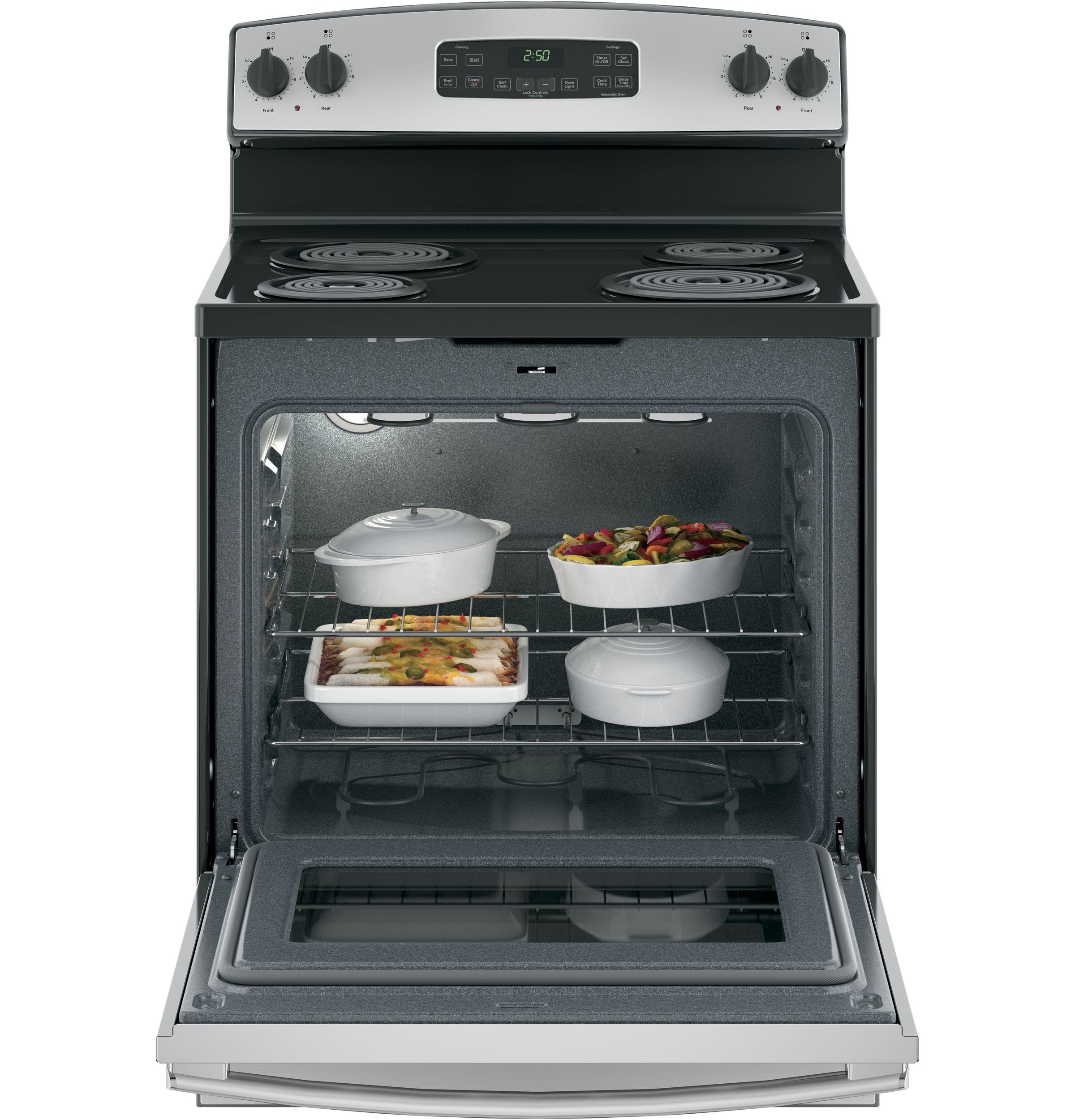 GE JB250RKSS Stainless Steel/black