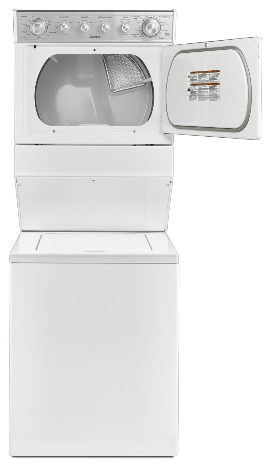 Whirlpool WETLV27FW 27 Inch Electric Laundry Center