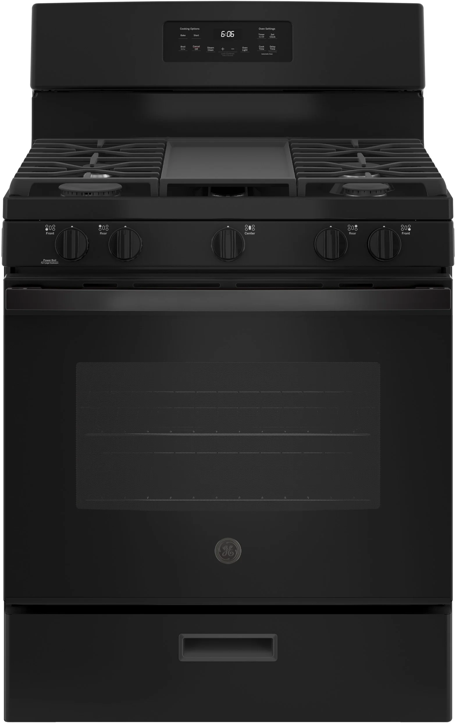 GE JGBS66DEKBB 30 Inch Free-Standing Gas Range Black | Plesser's