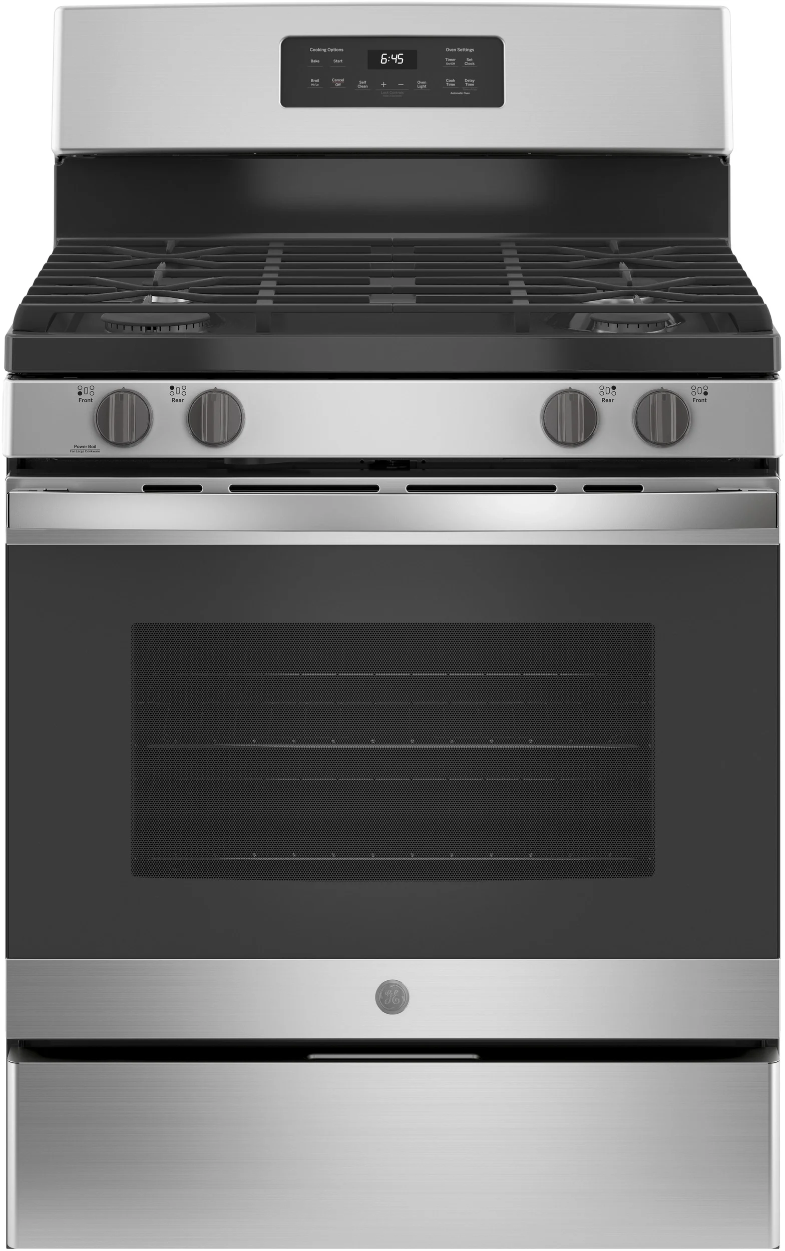 GE JGB645SEKSS 30 Inch Freestanding Gas Range with 4 Sealed Burners