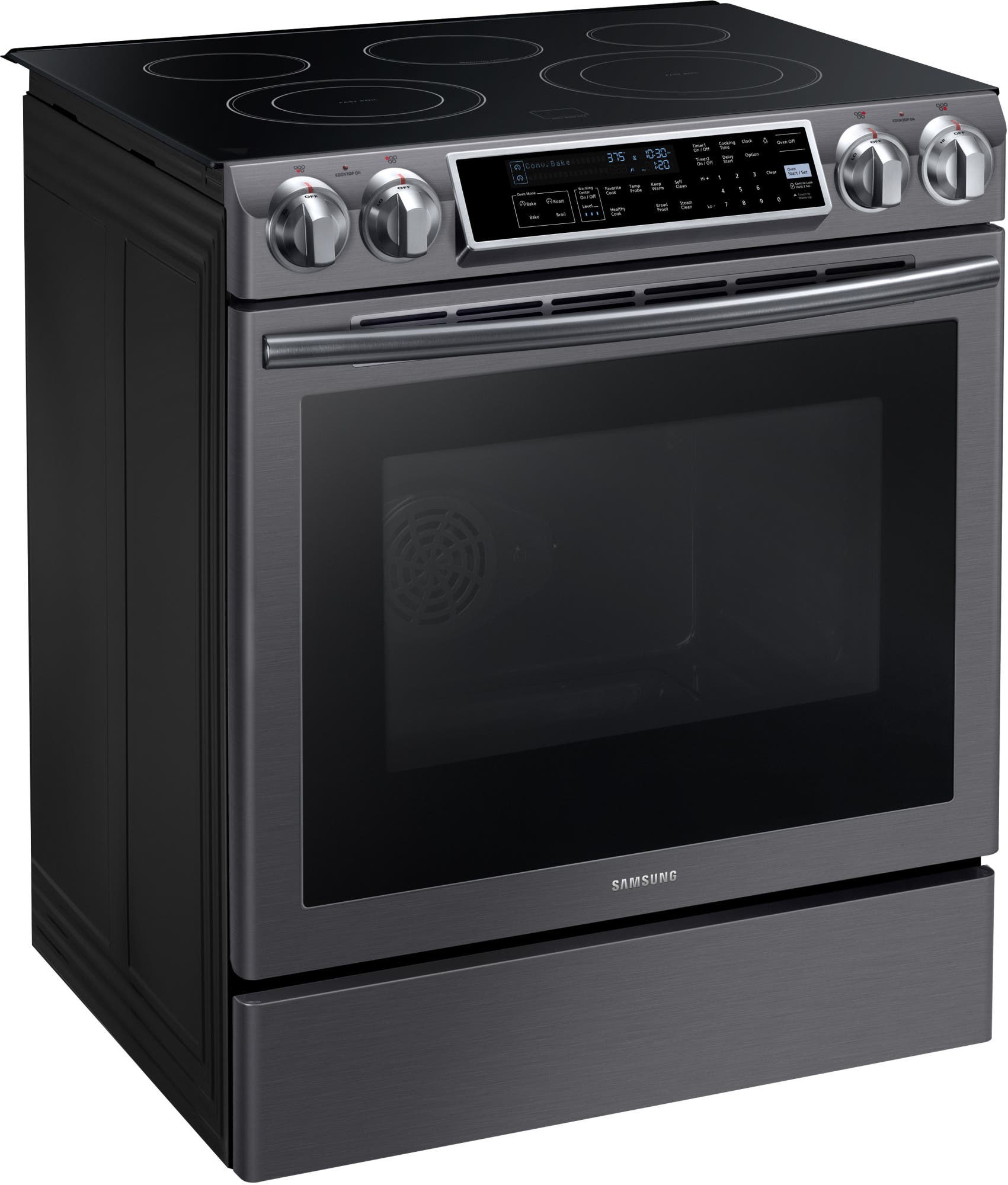 Samsung NE58K9500SG Fingerprint Resistant Black Stainless Steel