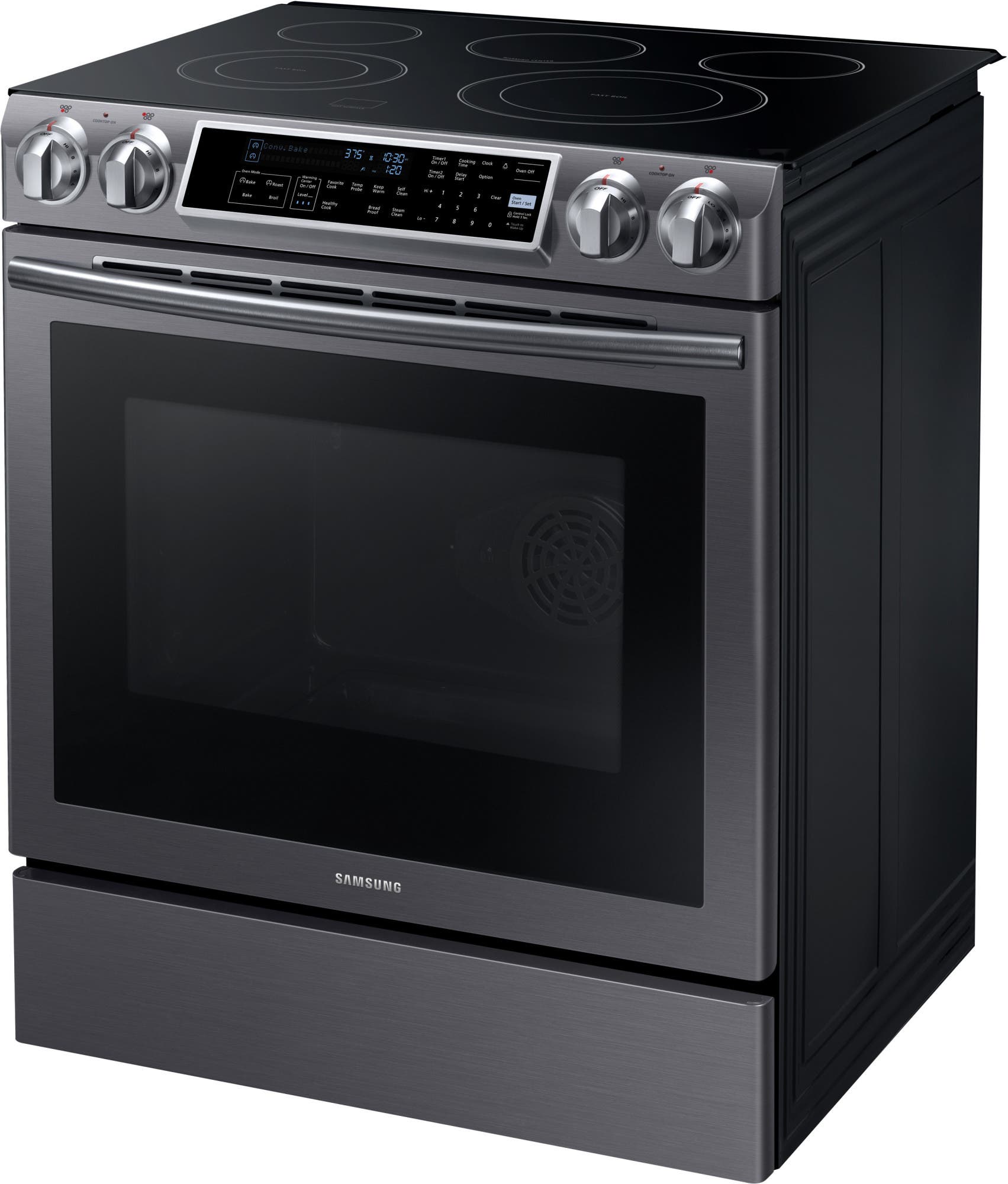 Samsung NE58K9500SG Fingerprint Resistant Black Stainless Steel