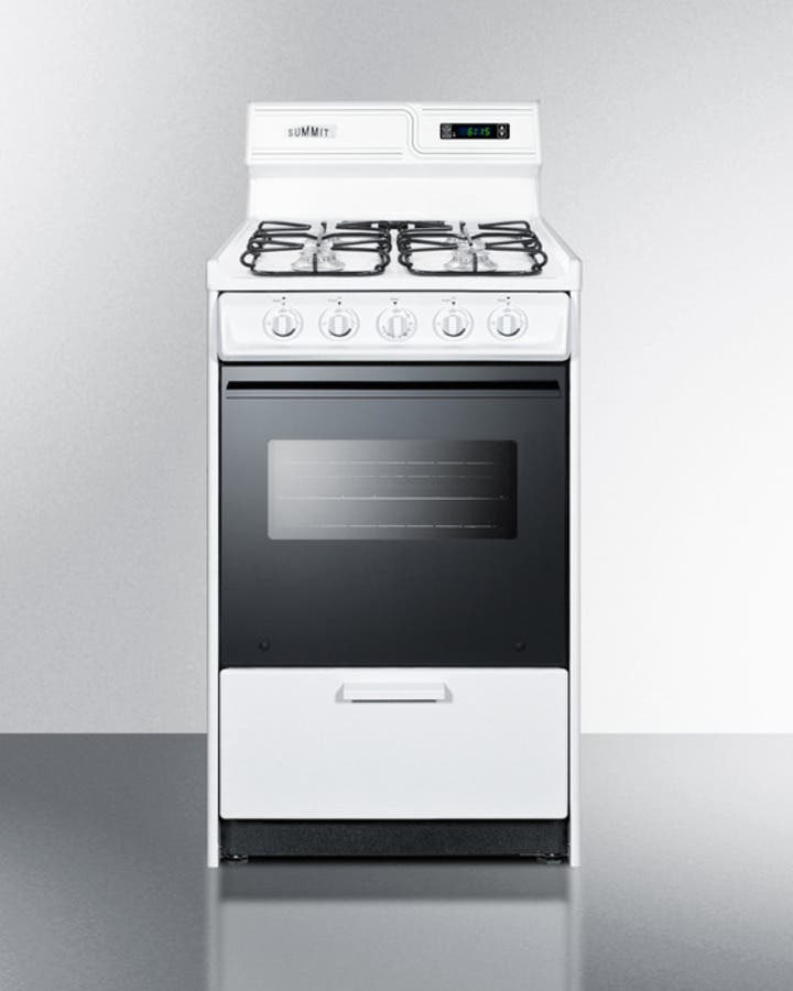 Summit WNM1307DFK White, Natural Gas, Sealed Burners