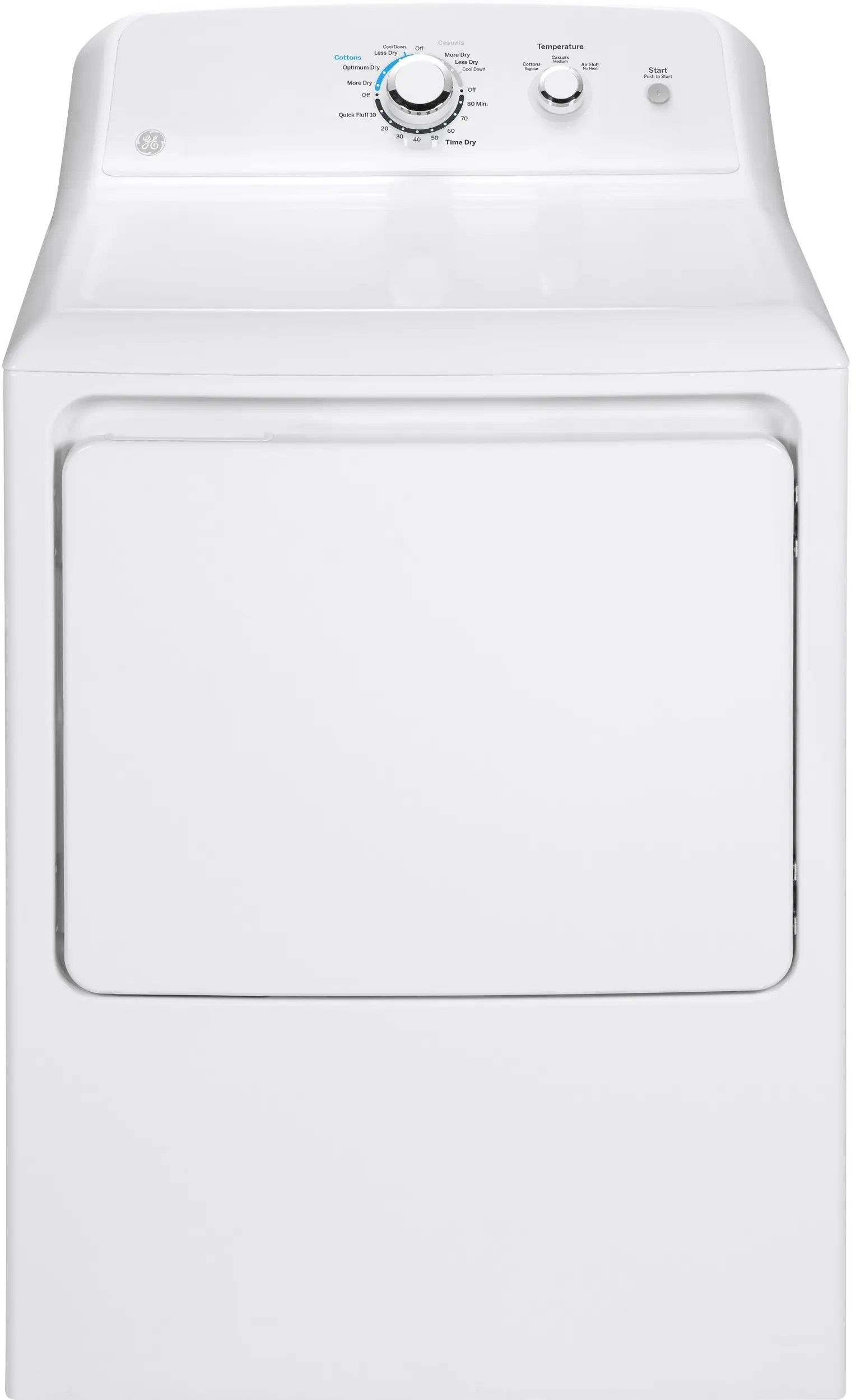 GE GTX33EASKWW 27 Inch Electric Dryer White | Plesser's Appliances