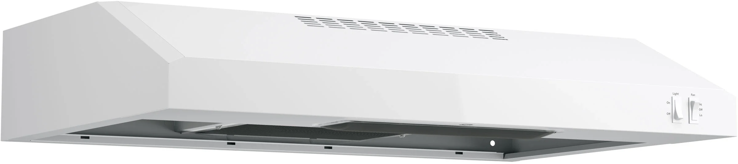 GE JVX3300DJWW 30 Inch Under Range Hood White on White