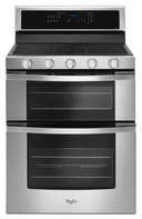 30 Inch Freestanding Gas Range with 5 Sealed Burners, Dual Ovens, 6 cu. ft. Total Capacity, EZ-2-Lift™ Hinged Continuous Grates, SteamClean, SpeedHeat™ Burner, Frozen Bake Technology, True Convection, Temperature Sensor, Sabbath Mode and ADA Compliant
