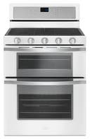 30 Inch Freestanding Gas Range with 5 Sealed Burners, Dual Ovens, 6 cu. ft. Total Capacity, EZ-2-Lift™ Hinged Continuous Grates, SteamClean, SpeedHeat™ Burner, Frozen Bake Technology, True Convection, Temperature Sensor, Sabbath Mode and ADA Compliant