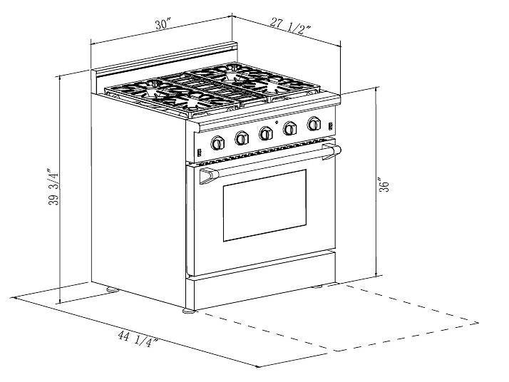 Thor HRG3080U Stainless Steel, Natural Gas