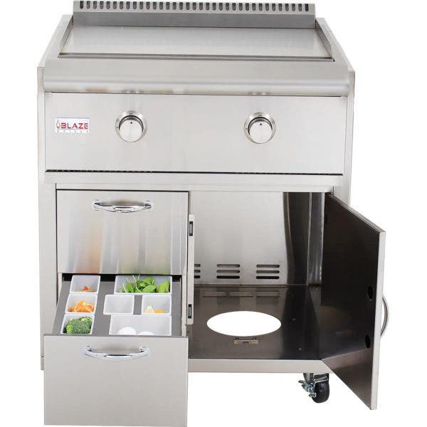 Blaze BLZGRIDDLECART Stainless Steel