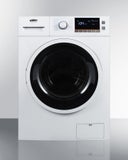 24 Inch Front-Load Washer/Dryer Combo with 2.0 cu. ft. Capacity, 7 Wash Cycles, Sanitize Cycle, 4 Temperature Settings, 1,200 RPM Spin Speed and Ventless Drying