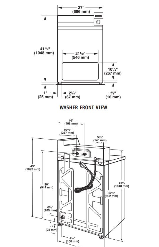 Whirlpool CAE2763BQ White