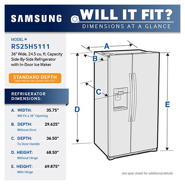 Samsung RS25H5111BC Black