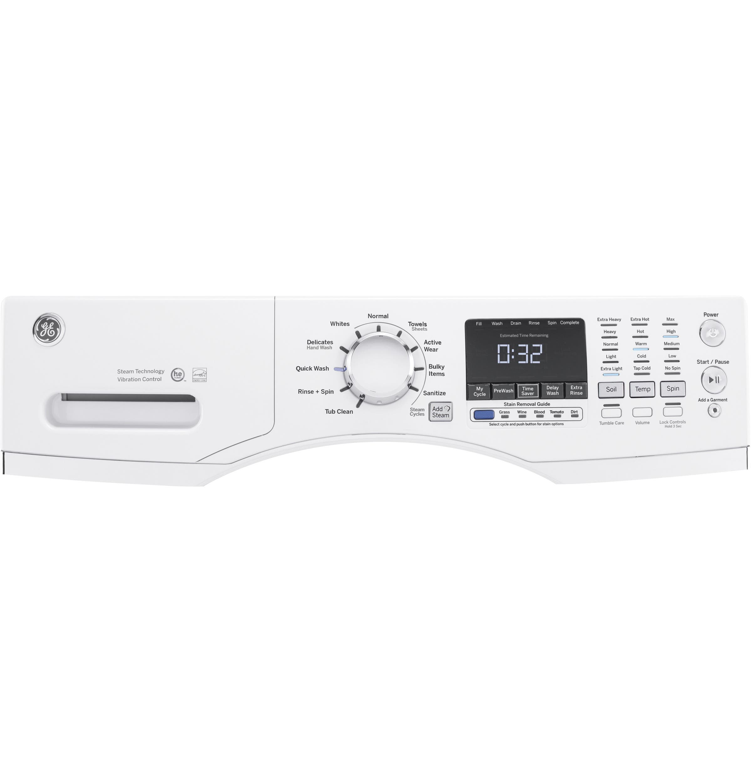 GE GFW450SSKWW White