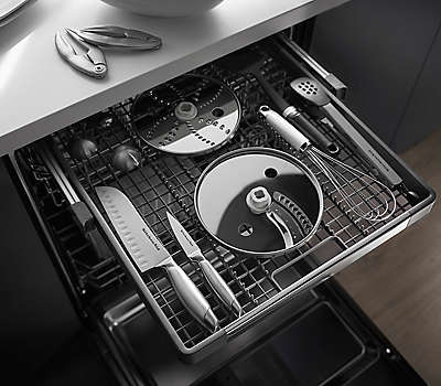 Iamashiwakaページ★+5DD 44 dBA Dishwasher with Window and Lighted Interior Black