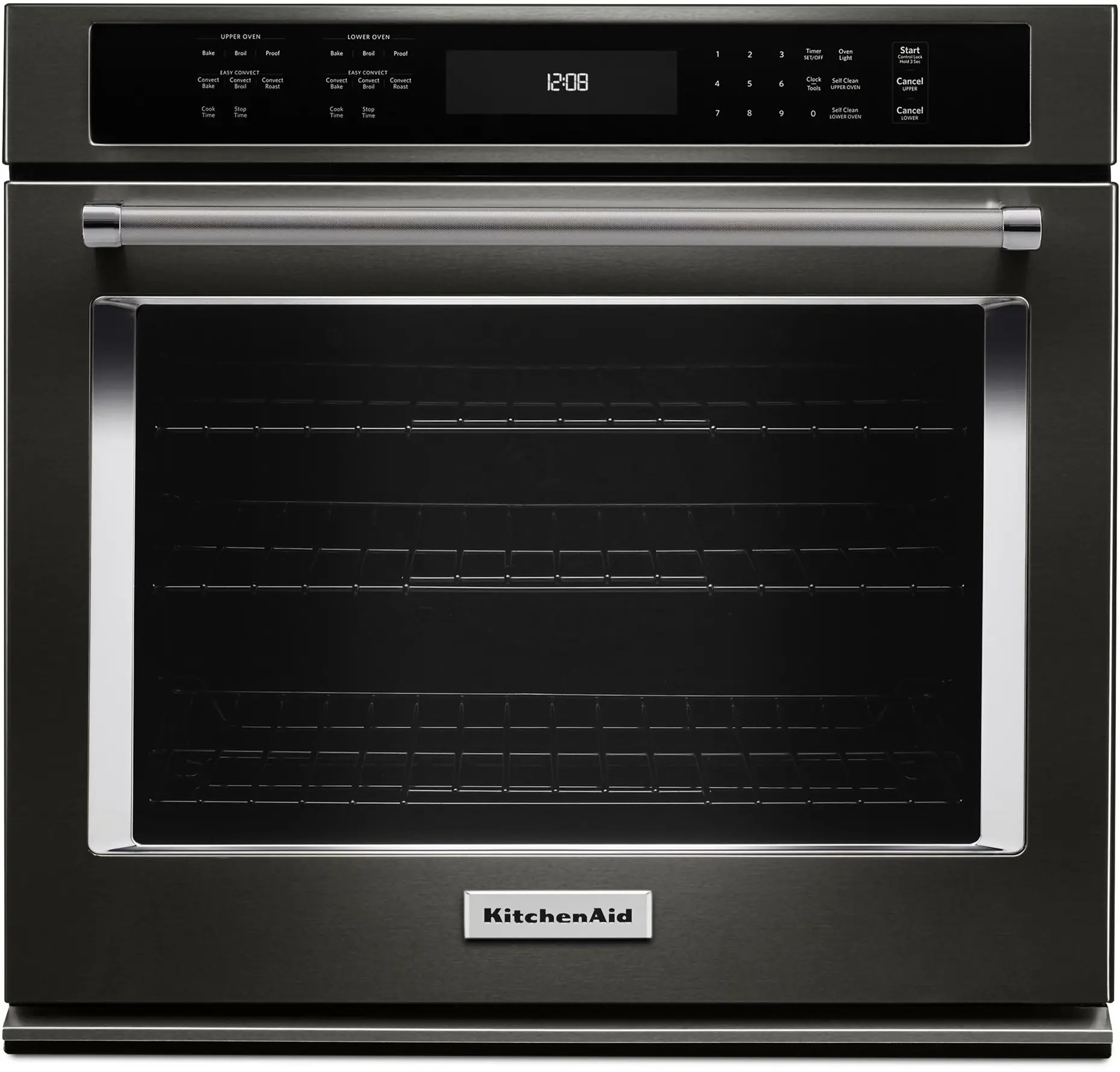 KitchenAid KOSE507EBS Black Stainless Steel, Print Shield