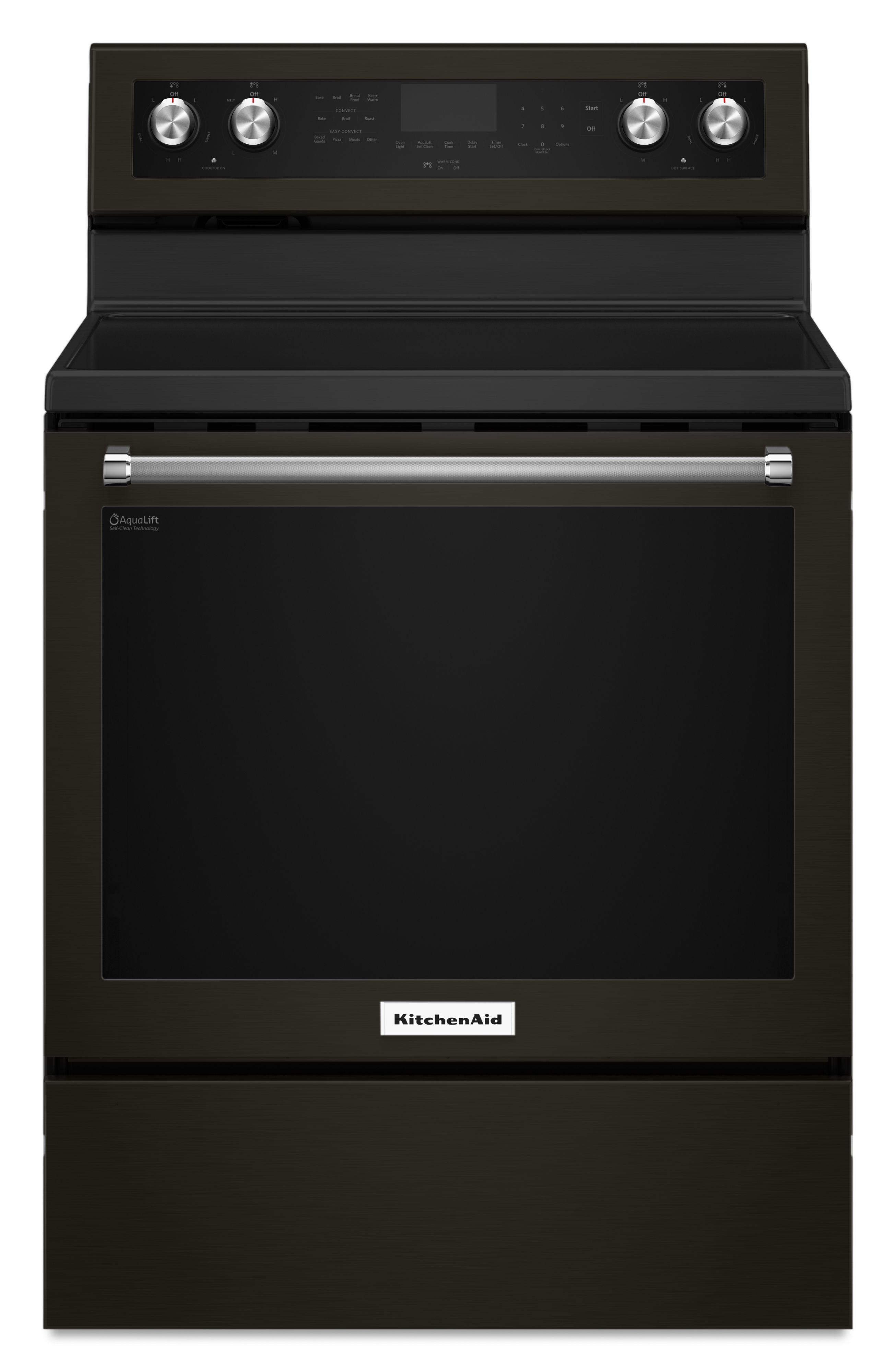 KitchenAid KFEG500EBS Black Stainless Steel, Print Shield