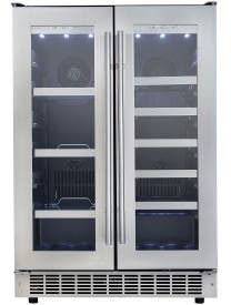 Danby DBC047D3BSSPR 24 Inch Built-In French-Door Beverage Center