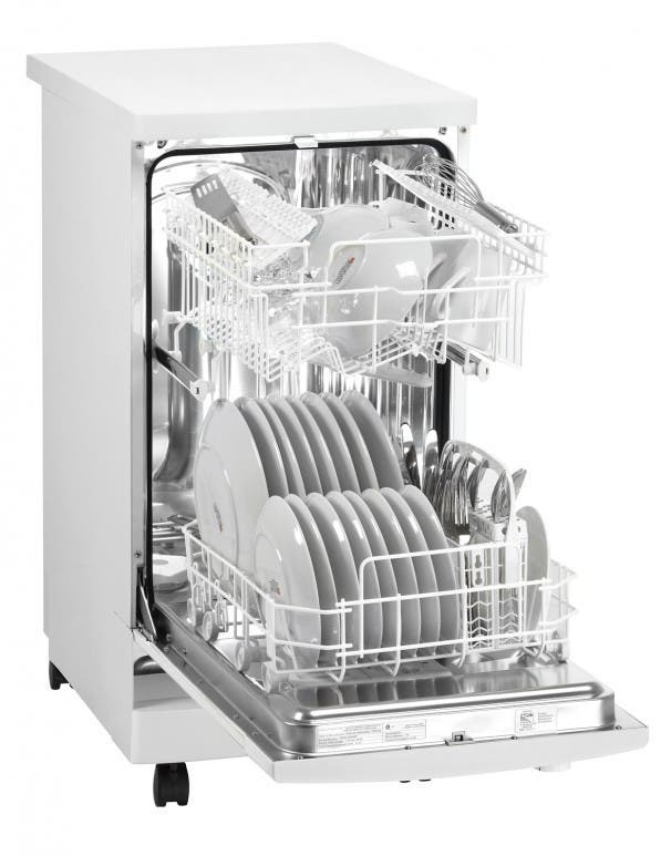 Danby DDW1801MWP 18 Inch Full Console Portable Dishwasher