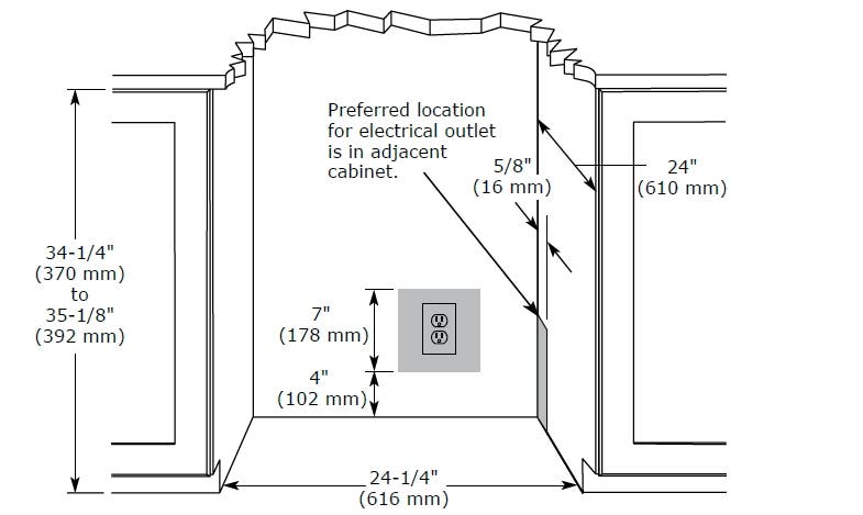 U-Line U1224RSOD00B 24 Inch Built-in Outdoor Refrigerator